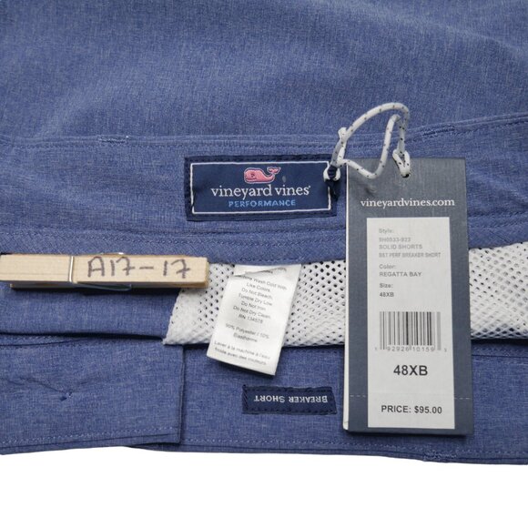 Vineyard Vines Breaker Shorts Men's Size 48 48B Blue Lightweight Performance NWT - Picture 4 of 5
